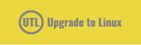 Download the Upgrade to Linux logo in gray
