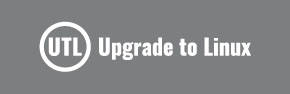 Download the Upgrade to Linux logo in white