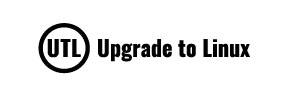 Download the Upgrade to Linux logo in black